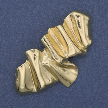 Brožka «Akcent» zlatistého kovu 65×36 mm+