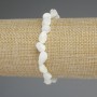 Náramek z perleti, broušené korálky, průměr 8×6–8 mm, délka 18 cm, pružný