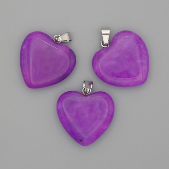 Přívěsek srdce z turmalínu 20 × 20 × 25 mm