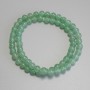 Nefritové korálky – hladká kulička, průměr 6 mm ±, na niti, délka 37 cm+