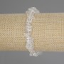 Náramek z horského křišťálu – drobky, rozměry úlomků 6–9 × 3–6 mm, délka 18 cm, elastický