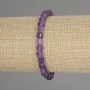 Náramek z ametystu, broušené kubíky, rozměr 5×5 mm, délka 18 cm, elastický