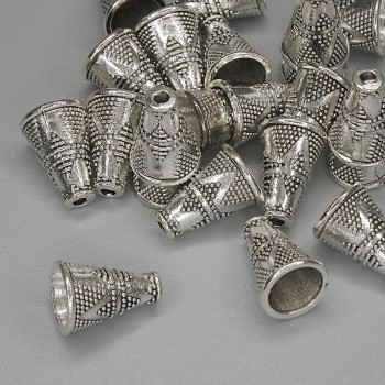 Koncovka, průměr 11×9 mm, průměr dírky 1,6–7 mm, stříbrná barva kovu, balení 20 g ± 23 ks +