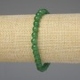Náramek z chrysoprasu – hladké kuličky 6 mm, délka 18 cm, elastický