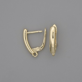 Швензи для сережок золотистий метал 18х3мм+ - пара