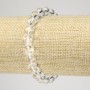 Náramek z horského křišťálu - hladká kulička, průměr 8 mm, délka 18 cm, elastický
