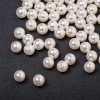 Korálky perlové (akryl) bílé, průměr 12 mm, 0,5 kg ± 1000 ks