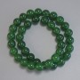 Korálky z chrysoprasu, hladké kuličky, průměr 10 mm ±, délka 38 cm ±, na niti