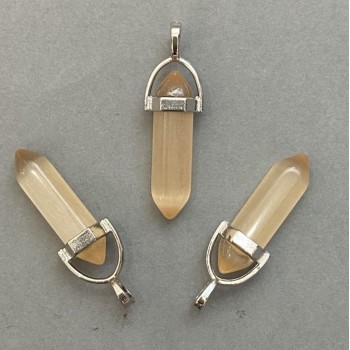 Přívěsek Kočičí oko, šestiúhelníkový krystal