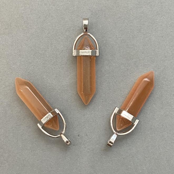 Přívěšek Kočičí oko – šestiúhelníková krystalová kulička 8×31×41 mm+