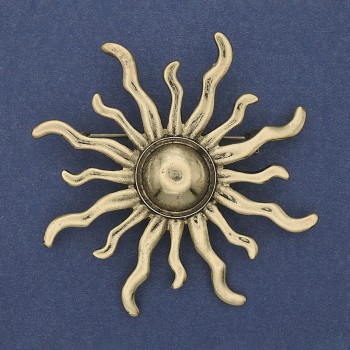 Brož Jarylo zlatistý kov 69 mm+