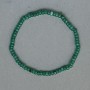 Náramek z chrysoprasu (kusový) broušený rondel 4×2 mm, délka 18 mm, elastický