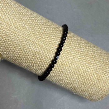 Браслет Агат гладка кулька, діаметр 4, 5мм+-, довжина 18см+- стрейч