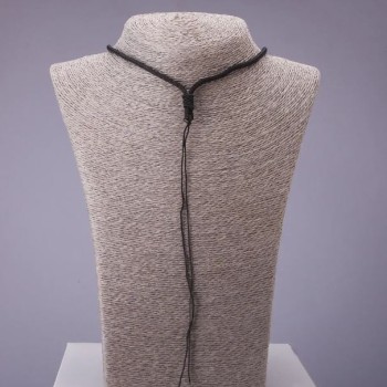 Černá šňůra na krk 60 cm