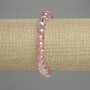 Náramek z českého křišťálu broušené rondely 8x6 mm, délka 18 cm, elastický