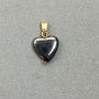 Přívěsek ve tvaru srdce z hematitu 19×12 mm