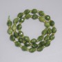 Jadeitové korálky ve tvaru broušeného zrna 8×7 mm ± rokajl 3 mm ± délka 38 cm ± na niti