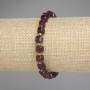 Náramek z turmalínu – broušené kostky, rozměr 6×6 mm ±, biser 3 mm ±, délka 18 cm ±, elastický