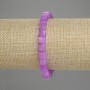 Náramek z levandulového ametystu, broušené kostky 6,5 × 6,5 mm +/- délka 18 cm