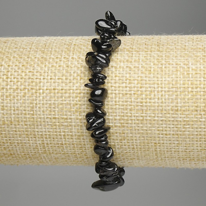 Náramek z achátu, zrníčko, průměr 6–10×2–3 mm, délka 18 cm, elastický