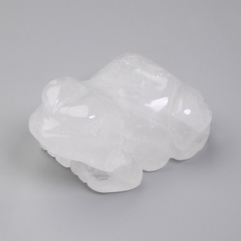 Сувенірна статуетка Жаба Гірський кришталь 55х30х40мм+