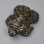 Suvenýrová soška Želva z jaspisu Krev Draka 55×42×18 mm+