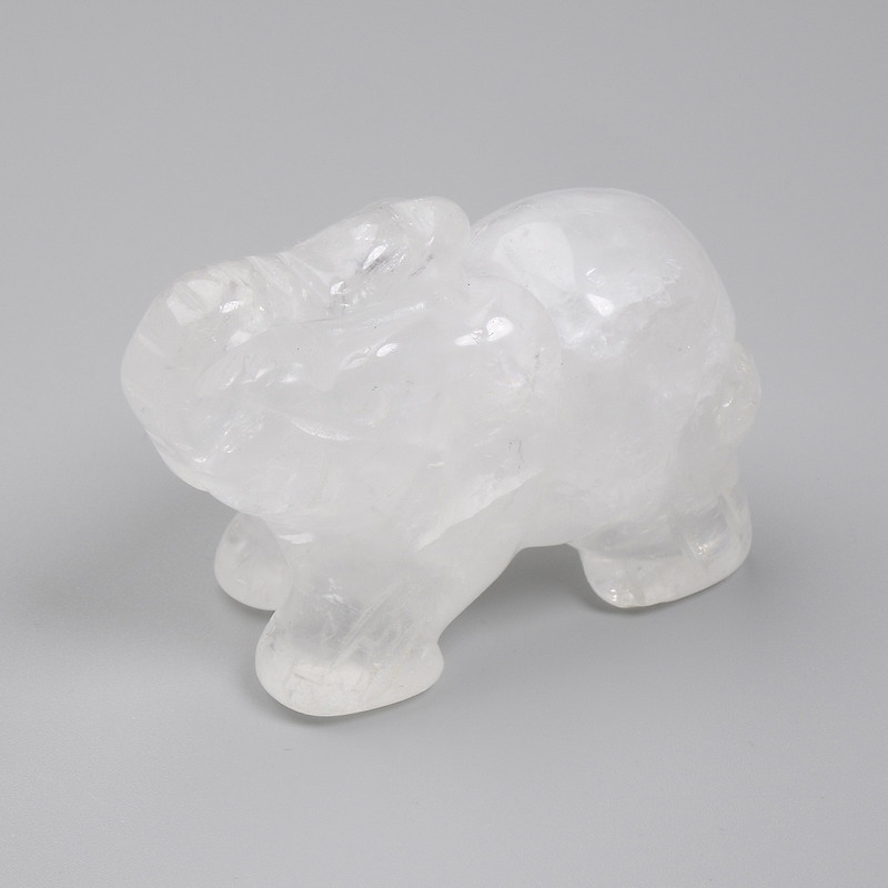 Suvenýrová soška Slona z horského křišťálu 55×35×26 mm+