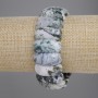 Náramek z mechového achátu – články 25×11 mm, délka cca 18 cm, elastický