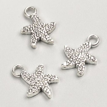 Příslušenství – Přívěsek Mořská hvězda, průměr 16×12 mm, balení 19 ks ± 20 g