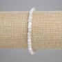 Náramek z adularitu s broušenými kubíky 4×4 mm, délka 18 cm, elastická šňůrka
