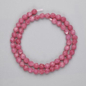 Korálky z turmalínu, facetované, průměr 6×5 mm, délka 37 cm, na niti