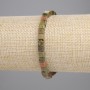 Náramek z jaspisu heliotrop kostky 4 mm, délka 18 cm ±, na elastické gumičce