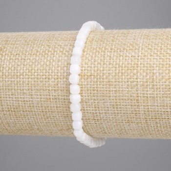 Браслет Адуляр гранований кубик, діаметр 4х4мм+-, довжина 18см+- стрейч