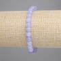 Náramek z akvamarínu – hladké kuličky, průměr 6,5 mm, délka 18 cm, elastický