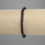 Náramek z brusovaných turmalínových kubických korálků, průměr 4×4 mm ±, délka 18 cm ±, elastická šňůra