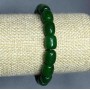 Náramek z chrysoprasu – barilové korálky, průměr 10 × 8 mm, délka 18 cm, elastický