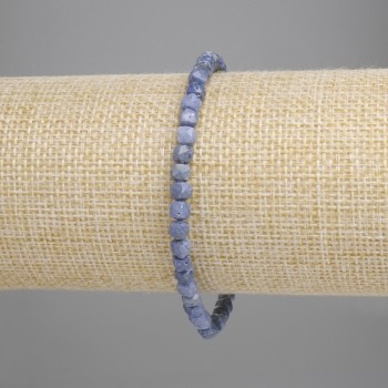 Браслет губчастий Корал гранований кубик 4х4мм+-, довжина 18см+- стрейч