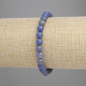 Браслет губчастий Корал гладка кулька 6мм+-, довжина 18см+- стрейч