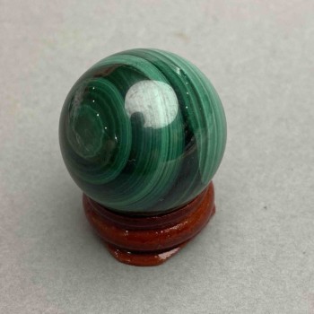 Suvenýrová koule z malachitu, průměr 29 mm ± hmotnost 50 g