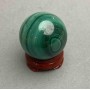 Suvenýrská koule z malachitu, průměr 28 mm ± hmotnost 46 g