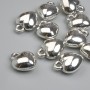 Přívěsek srdce, barva kovu stříbrná, průměr 12×10 mm, balení 10 ks