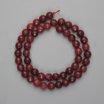 Korálky z turmalínu, brusované koule, průměr 8 mm, délka cca 38 cm, na niti