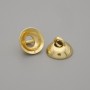 Cena za 1 ks. Korálková koncovka – čepička pro korálek, barva kovu zlato, průměr 8×1 mm ± otvor 1,8 mm
