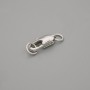 Cena za 1 ks. karabinkový zámek, průměr 10×4 mm ± barva kovu stříbrná