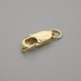 Cena za 1 ks. karabínový zámek, průměr 13×5 mm, barva kovu zlatá