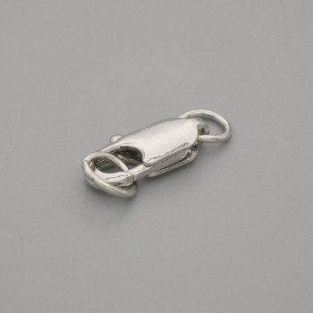 Cena za 1 ks. karabinkový zámek, průměr 13×5 mm ±, barva kovu stříbrná