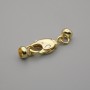 Cena za 1 ks. karabínový zámek, průměr 14×6,5 mm, barva kovu zlatá