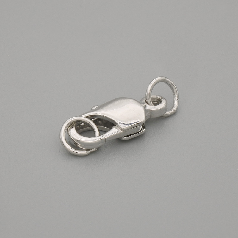Cena za 1 ks. karabinkové zapínání, průměr 16×7 mm ± barva kovu stříbrná