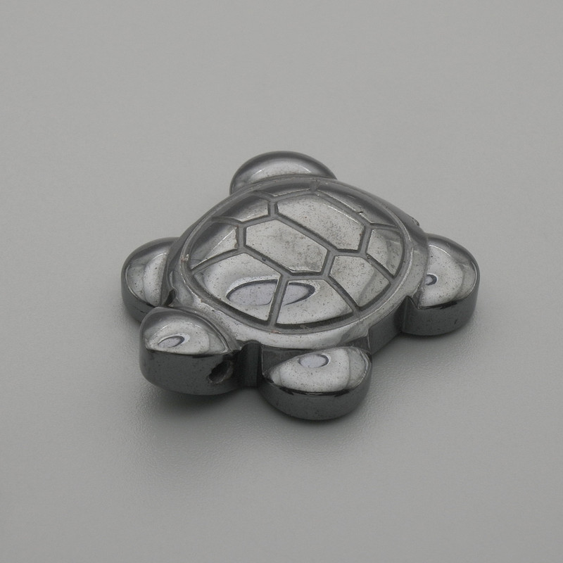 Suvenýrská soška želvy z hematitu 28×22 mm+