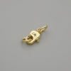 Zlaté kovové karabínové zapínání 12×5 mm+-